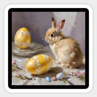 Easter Scene Study Sticker